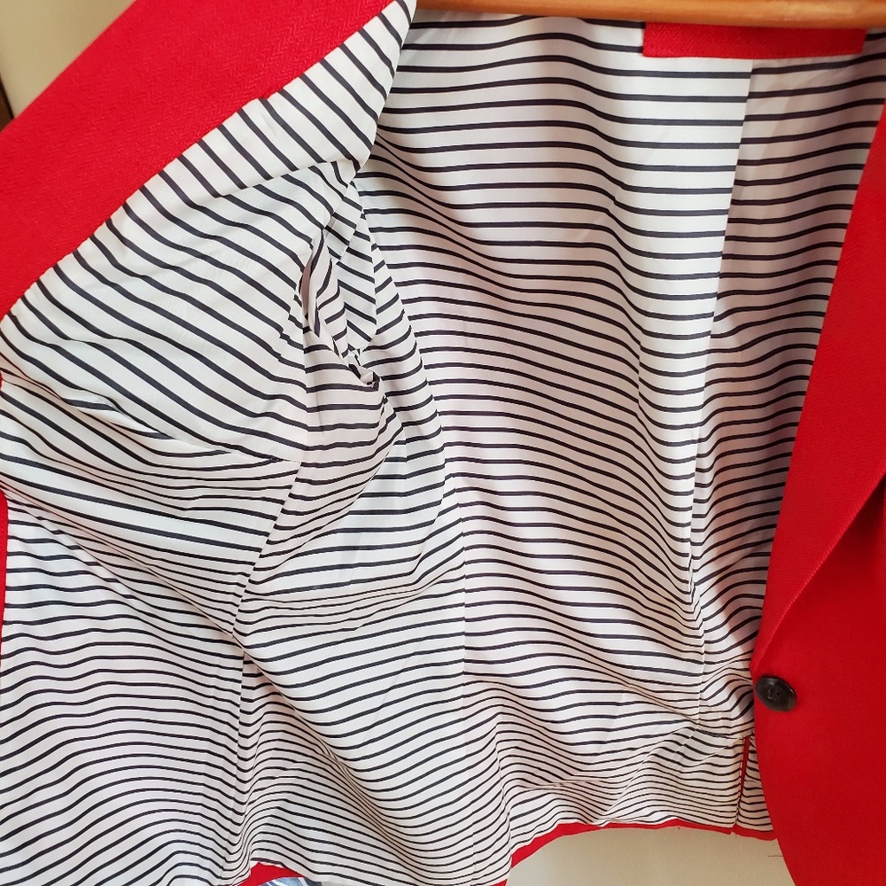 The Limited Bright Red Blazer sz M - Picture 6 of 9